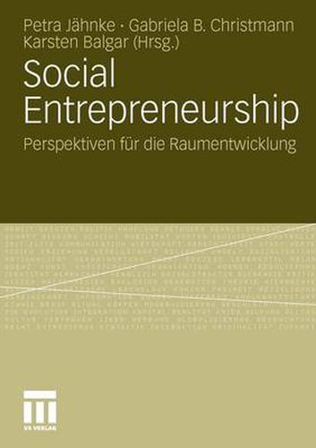 Cover image for Social Entrepreneurship: Perspektiven fur die Raumentwicklung