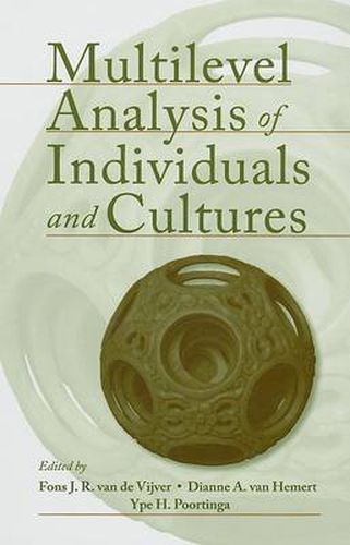 Cover image for Multilevel Analysis of Individuals and Cultures