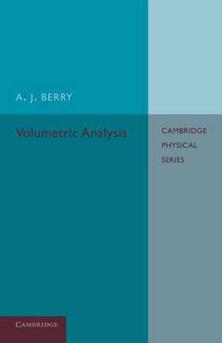 Cover image for Volumetric Analysis