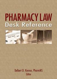 Cover image for Pharmacy Law Desk Reference