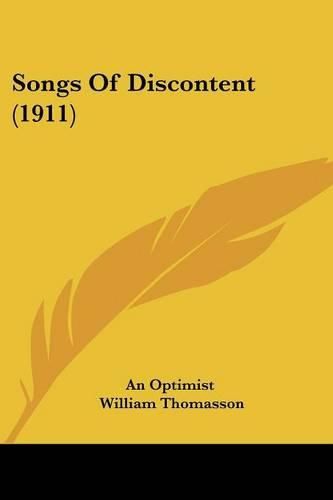 Cover image for Songs of Discontent (1911)