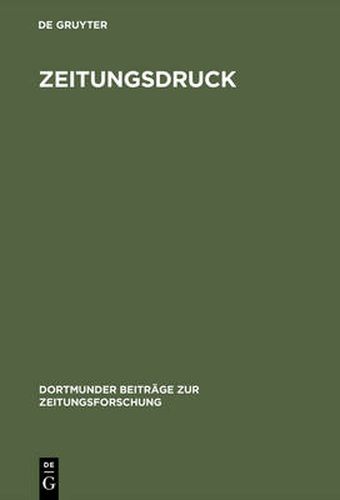 Cover image for Zeitungsdruck