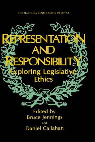 Cover image for Representation and Responsibility: Exploring Legislative Ethics