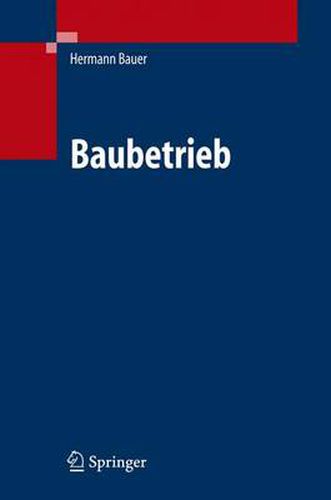 Cover image for Baubetrieb