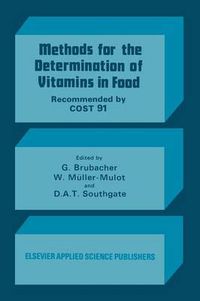 Cover image for Methods for the Determination of Vitamins in Food: Recommended by COST 91