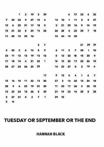 Tuesday or September or the End