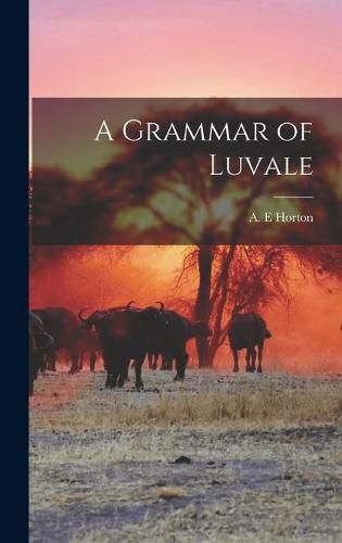 Cover image for A Grammar of Luvale