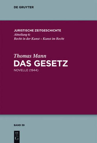 Cover image for Das Gesetz: Novelle (1944)