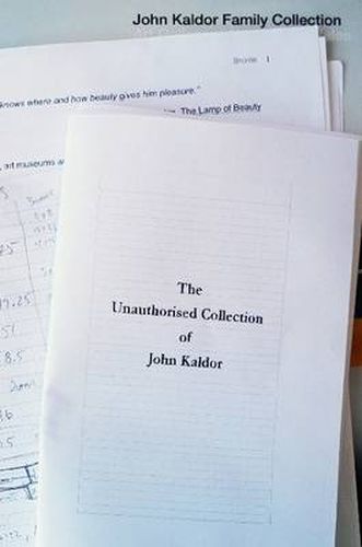 Cover image for The Unauthorised Collection of John Kaldor