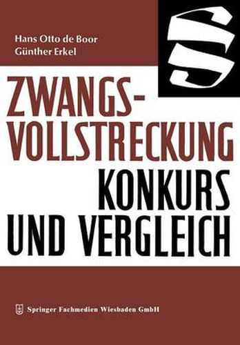 Cover image for Zwangsvollstreckung Konkurs Und Vergleich