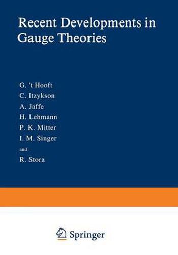 Cover image for Recent Developments in Gauge Theories