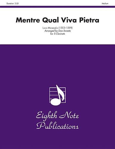 Cover image for Mentre Qual Viva Pietra: Score & Parts