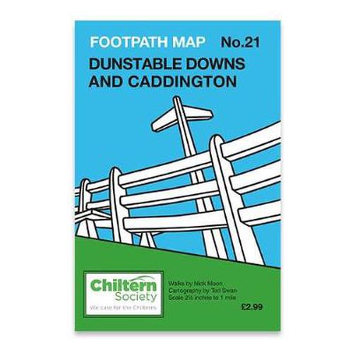 Cover image for Chiltern Society Footpath Map No. 21: The Dunstable Downs and Caddington