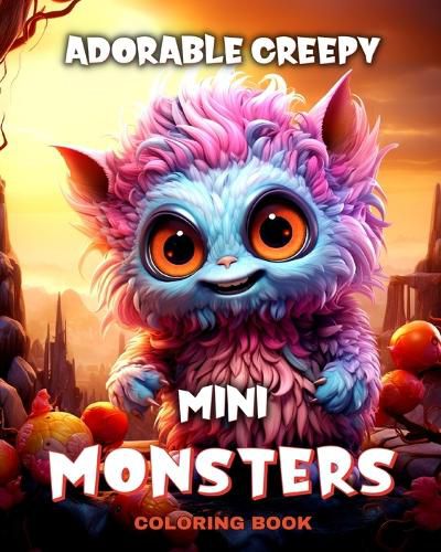 Cover image for Adorable Creepy Mini Monsters Coloring Book