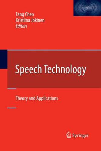 Cover image for Speech Technology: Theory and Applications