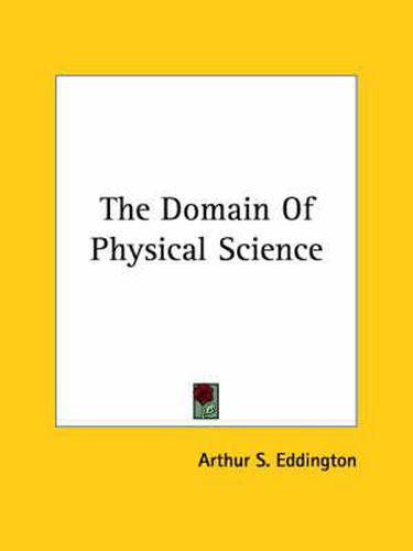 Cover image for The Domain of Physical Science