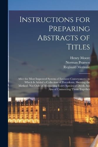 Cover image for Instructions for Preparing Abstracts of Titles