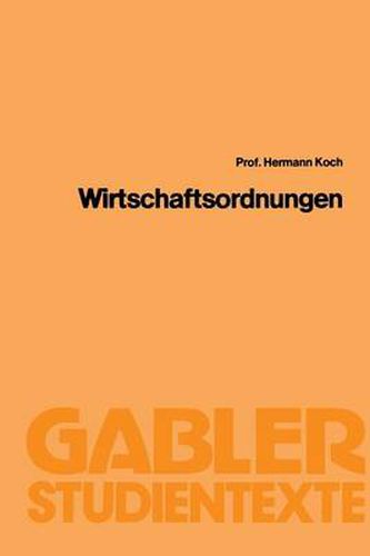 Cover image for Wirtschaftsordnungen