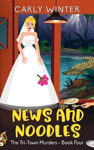 Cover image for News and Noodles: A small town cozy mystery (Large Print)