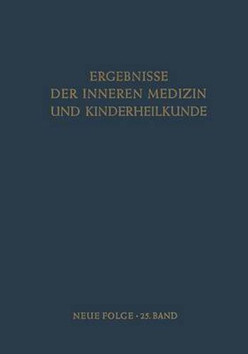 Ergebnisse der Inneren Medizin und Kinderheilkunde