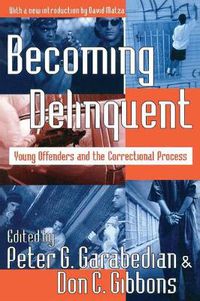 Cover image for Becoming Delinquent: Young Offenders and the Correctional Process