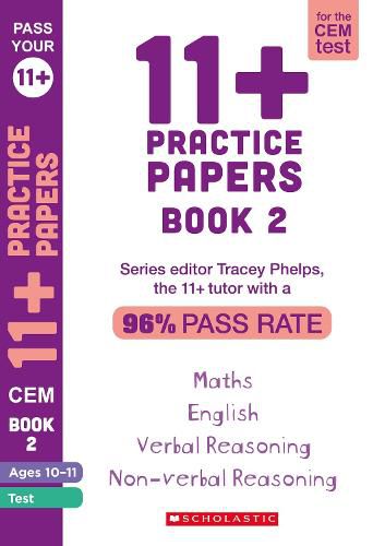 Cover image for 11+ Practice Papers for the CEM Test Ages 10-11 - Book 2