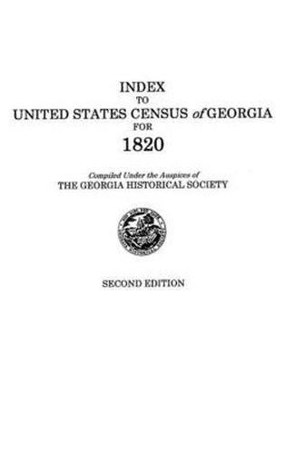 Cover image for Index to United States Census of Georgia for 1820. Second Edition