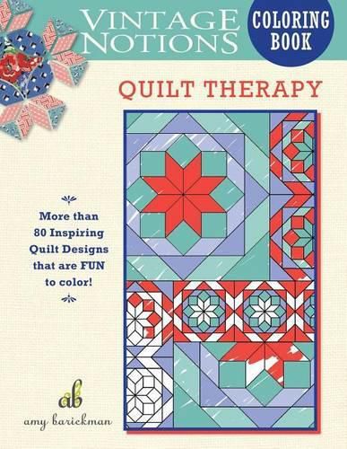 Cover image for Vintage Notions Coloring Book: Quilt Therapy