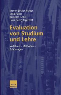 Cover image for Evaluation Von Studium Und Lehre: Verfahren -- Methoden -- Erfahrungen