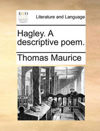 Cover image for Hagley. a Descriptive Poem.