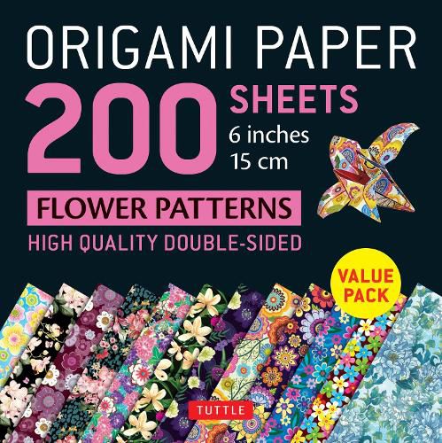 Cover image for Origami Paper 200 Sheets Flower Patterns