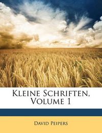 Cover image for Kleine Schriften, Volume 1