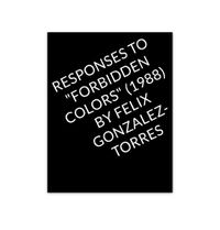 Cover image for Responses to "Forbidden Colors" by Felix Gonzalez-Torres