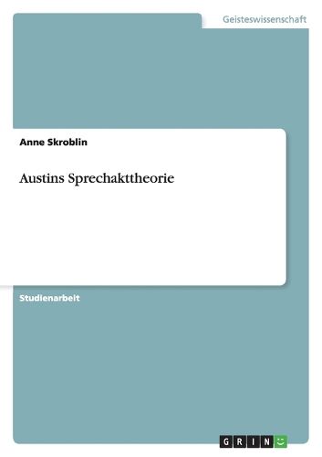 Cover image for Austins Sprechakttheorie