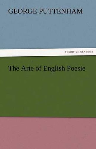 Cover image for The Arte of English Poesie