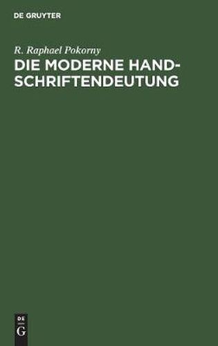 Cover image for Die moderne Handschriftendeutung