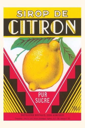 Cover image for Vintage Journal Lemon Syrup Label