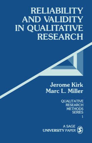 Cover image for Reliability and Validity in Qualitative Research