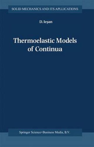 Cover image for Thermoelastic Models of Continua