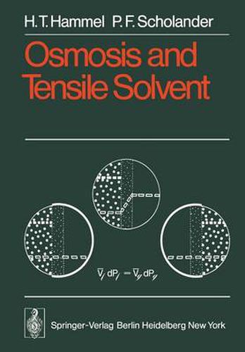 Cover image for Osmosis and Tensile Solvent