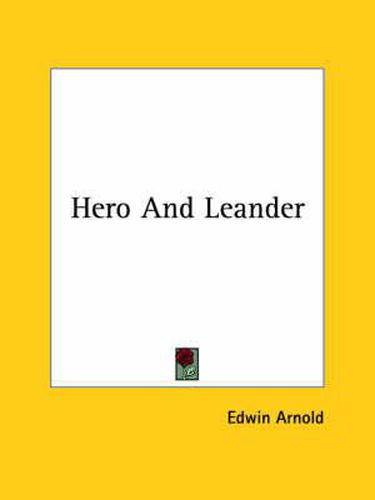 Cover image for Hero and Leander