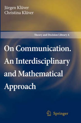 Cover image for On Communication. An Interdisciplinary and Mathematical Approach