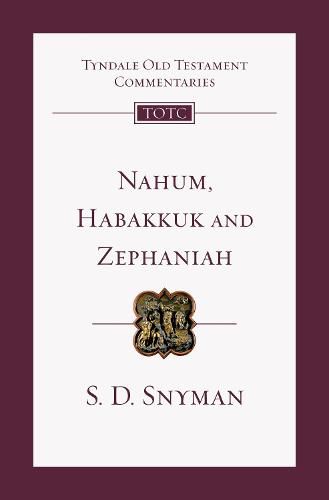 Cover image for Nahum, Habakkuk and Zephaniah: An Introduction And Commentary