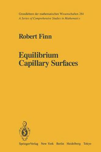 Cover image for Equilibrium Capillary Surfaces