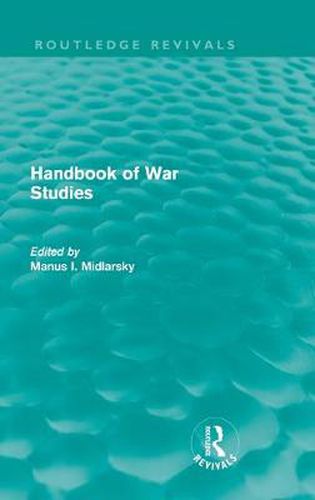 Cover image for Handbook of War Studies