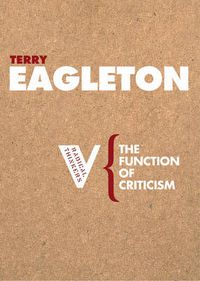 Cover image for The Function of Criticism: From the Spectator to Post-Structuralism
