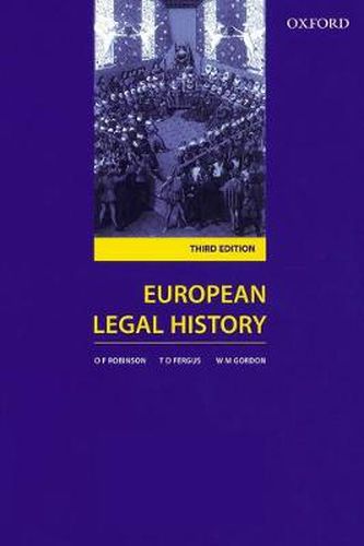 Cover image for European Legal History: Sources and Institutions