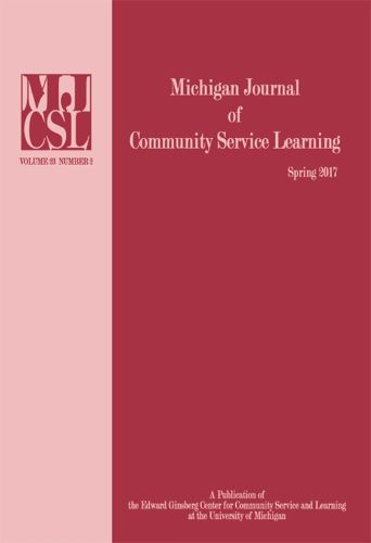 Cover image for Michigan Journal of Community Service Learning: Volume 23 Number 2 - Spring 2017