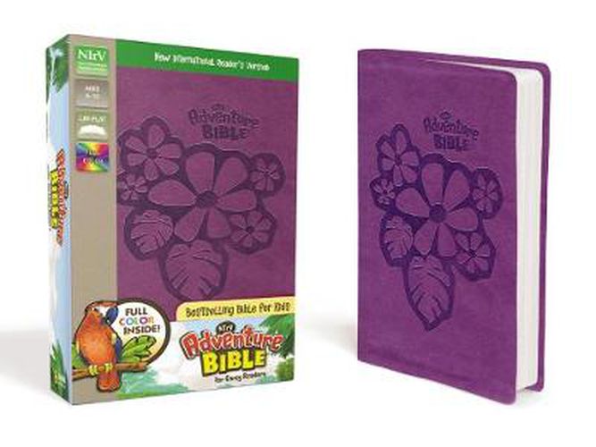 Cover image for a NIrV, Adventure Bible for Early Readers, Leathersoft, Purple, Full Color