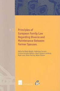 Cover image for Principles of European Family Law Regarding Divorce and Maintenance Between Former Spouses